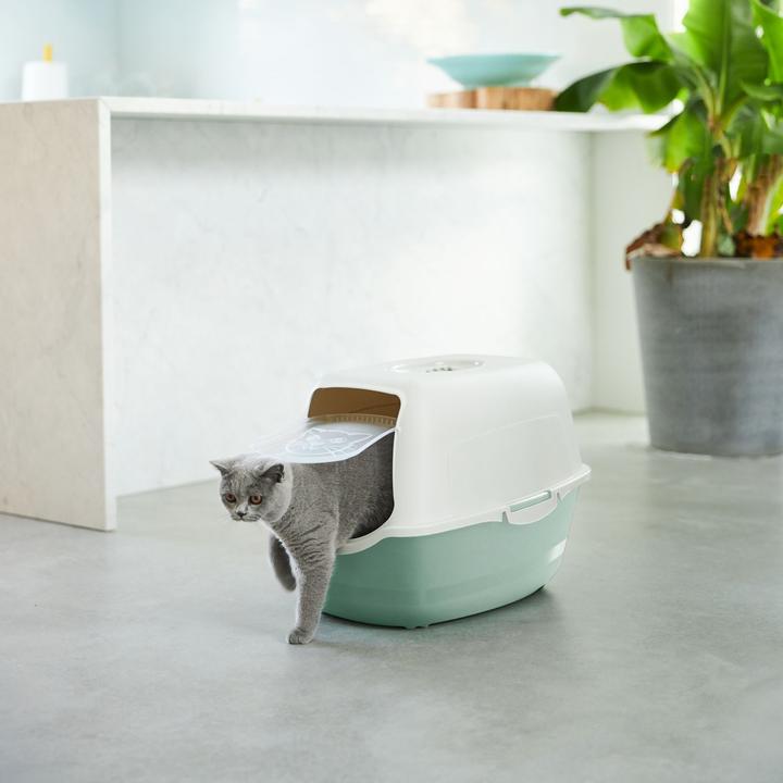 Actual product image Rotho . (Cat litter tray open)