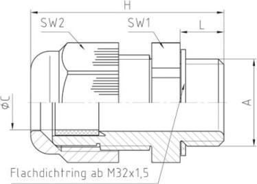 Actual product image Jacob Cable gland