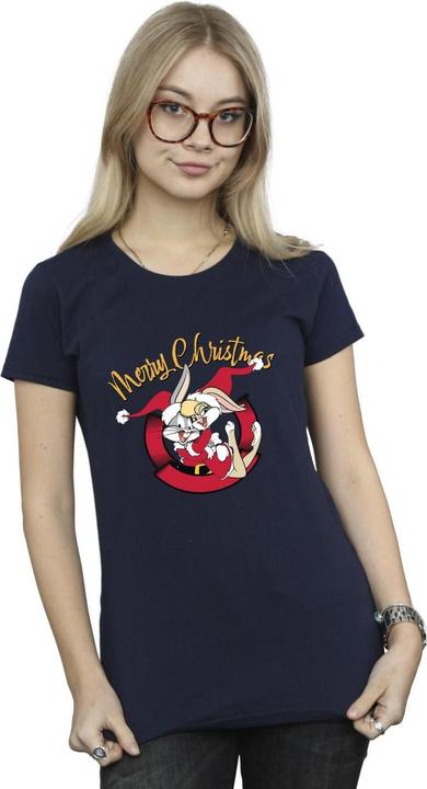 Actual product image Looney Tunes Womens/Ladies Lola Merry Christmas Cotton T-Shirt (XL)