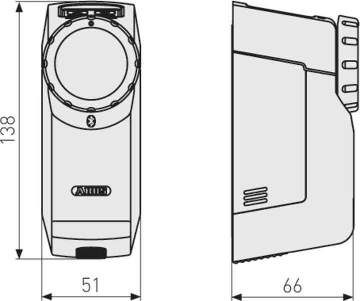 Produktbild Abus Bluetooth-Türschlossantrieb HomeTec Pro CFA3100, schwarz (Fingerabdruck, Bluetooth)