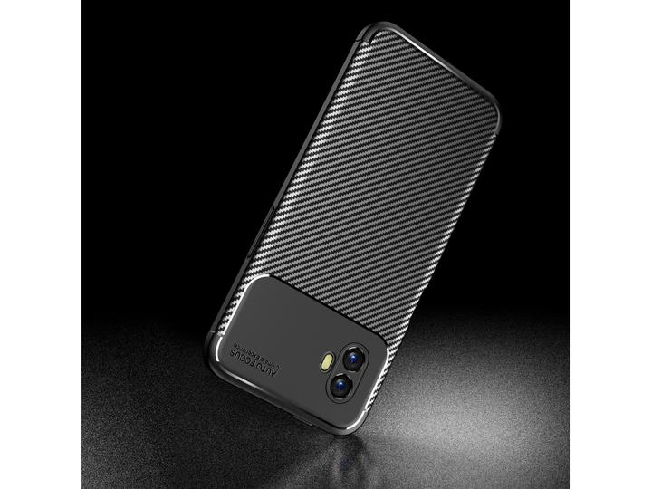 Produktbild Screenguard Samsung Galaxy Xcover6 Pro Hülle Carbon Design TPU Case (Samsung Galaxy XCover 6 Pro)