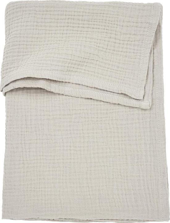Meyco Baby Uni kinderbettlaken - pre-washed musselin - greige - 100x150cm