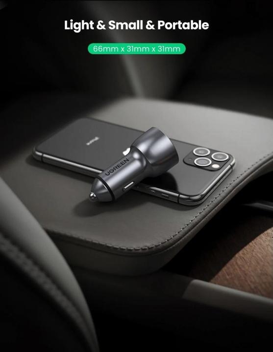Image du produit Ugreen Chargeur de voiture USB-C PD + USB-A QC 36W