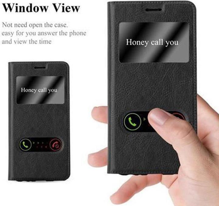 Produktbild Cadorabo Book mit View Doppelfenster Cover (Huawei P10)