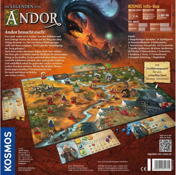 Image du produit Kosmos Les légendes d'Andor (Allemand)