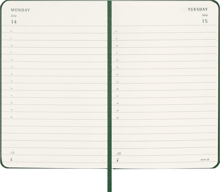 Produktbild Moleskine Tageskalender (A6, Pocket, Englisch)