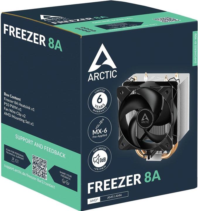 Actual product image Arctic Freezer 8A CPU Cooler AM4/AM5 (136 mm)