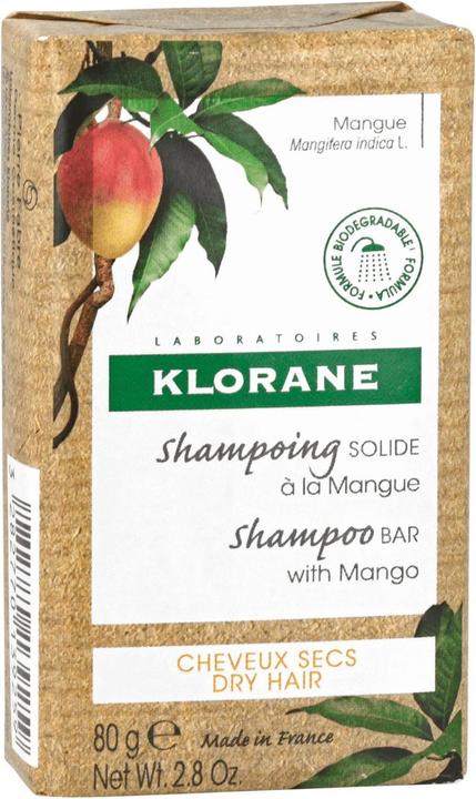 Actual product image Klorane Solid shampoo with mango (80 ml, Solid shampoo)