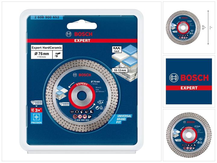 Produktbild Bosch Professional Zubehör EXPERT HardCeramic 76 mm Diamanttrennscheiben 76 x 1,5 x 10 mm