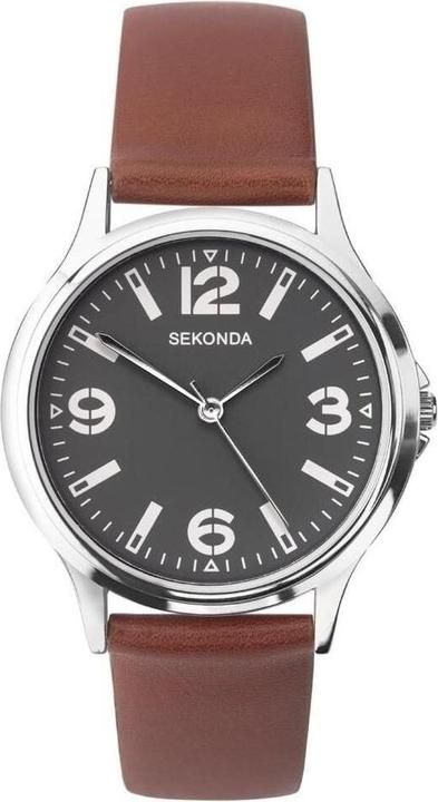 Immagine prodotto Sekonda Orologio al quarzo con cinturino in pelle, Per uomini