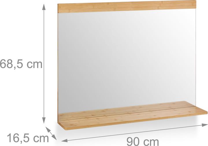 Actual product image Relaxdays Wall mirror (90 x 16.5 x 68.5 cm)