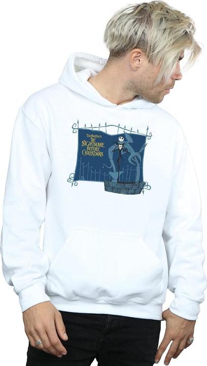 Actual product image Disney Mens Nightmare Before Christmas Jack And The Well Hoodie (S)