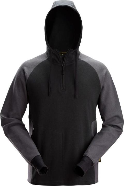 Produktbild Snickers Workwear 28429504003 Zweifarbiger Hoodie mit halbem Reissverschluss Dunkelblau XS (XS)