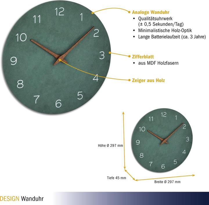 Produktbild TFA Wanduhr (29.70 cm)