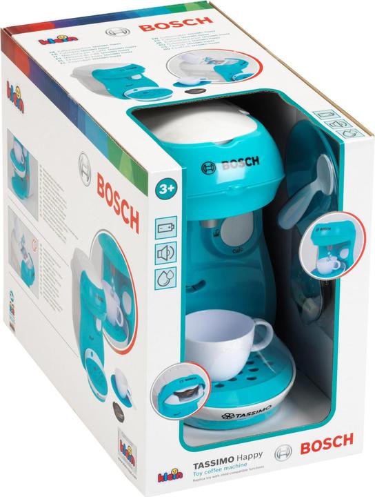 Image du produit Theo Klein 9520 Bosch Cafetière électrique Tassimo "Happy" I Avec bruitage, possibilité de remplissage d'eau e