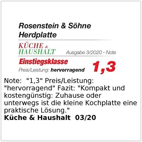 Produktbild Rosenstein & Söhne 2er-Set elektrische Mini-Einzel-Kochplatten