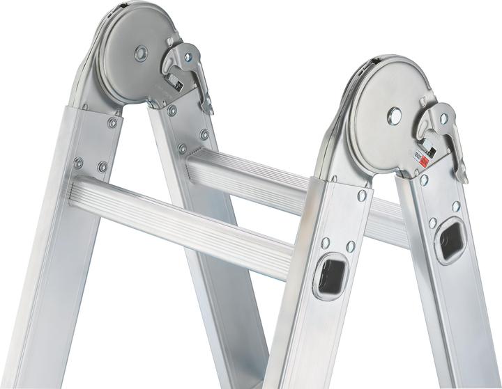 Actual product image Hailo M60, aluminium universal ladder, 4x3 rungs (Multi-purpose ladder, 332 cm)