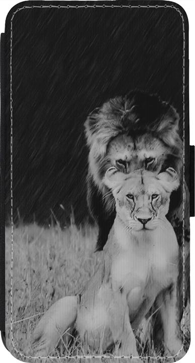 Actual product image PhoneLook Cover Wallet black Angry lions (Apple iPhone 14 Pro)