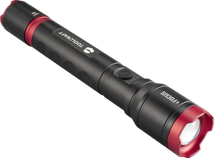 Productafbeelding Toolcraft Taschenlampe verstellbar, Einstellbare Punktgrösse, mit Stroboskopmod (29.90 cm, 1300 lm)