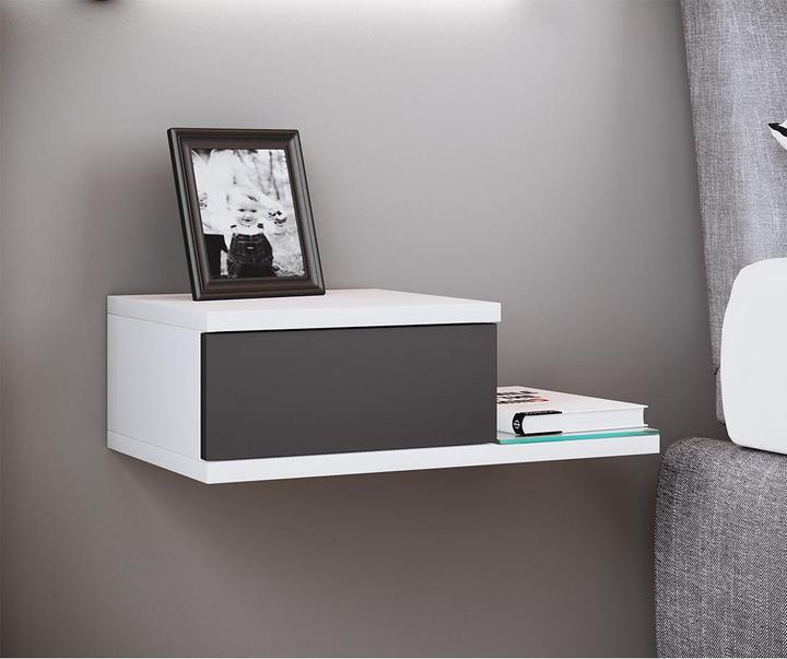 Actual product image VCM Design Wall Drawer Bedside Table KonsilaM (48 x 28 cm)