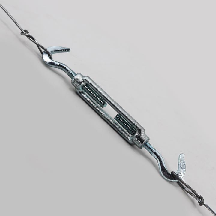 Produktbild Aquagart 50 Seilspanner für Wildzaun Fostzaun Spannschloss Drahtspanner 2 Haken