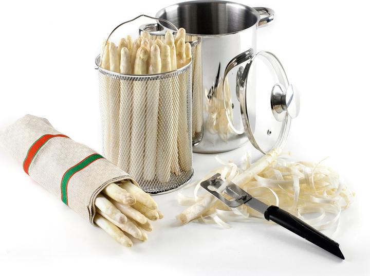 Immagine prodotto Ibili Pentola per asparagi in acciaio inox Oslo 16 cm Ideale per cuocere delicatamente le lance di (16 cm, Set di pentole e padelle da cucina)