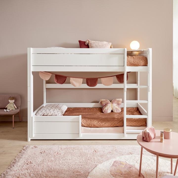 Immagine prodotto Lifetime Kidsrooms Letto a castello basso Breeze con scaletta dritta, rete a doghe deluxe (90 x 200 cm)