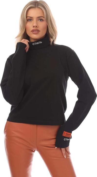 Actual product image Heron Preston Womens/Ladies Roll Neck Long-Sleeved T-Shirt (38 D)