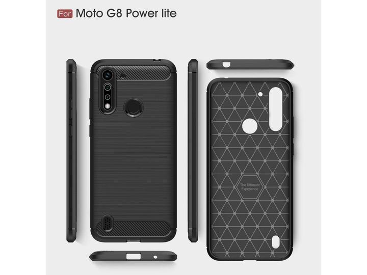 Immagine prodotto Screenguard Motorola Moto G8 Power Lite Cover Carbon Brushed Soft TPU (Motorola Moto G8 Power Lite)