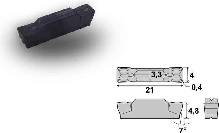Wendeschneidplatten Hartmetall 10 X Wendeplatten DCMT 11T304-HM RT300 (M20- TIALN) Für VA NEU!! Mit Rechnung Werkzeug Wendeschneidplatten