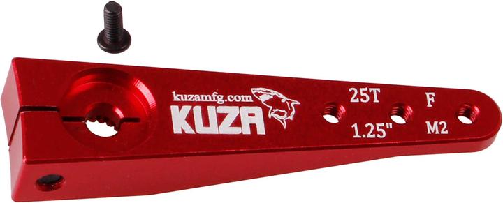 Kuza Servohebel 1-Arm Futaba 25T 32/26/20mm 1.25" M2 Heavy Duty V2 Aluminium