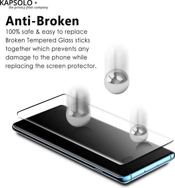 Actual product image Kapsolo Display protection glass (1 Piece, Huawei P40)