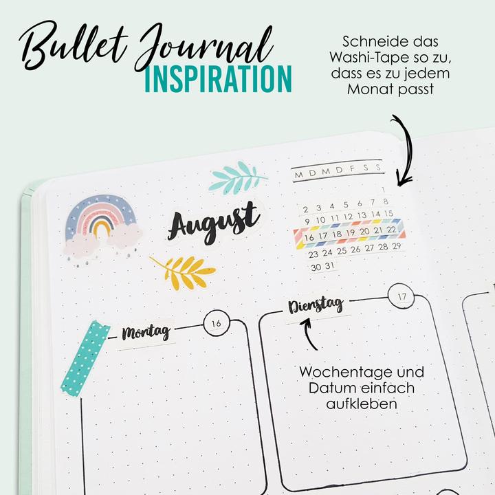 Immagine prodotto Papierdrachen Washi Tape Bullet Journal Set 1