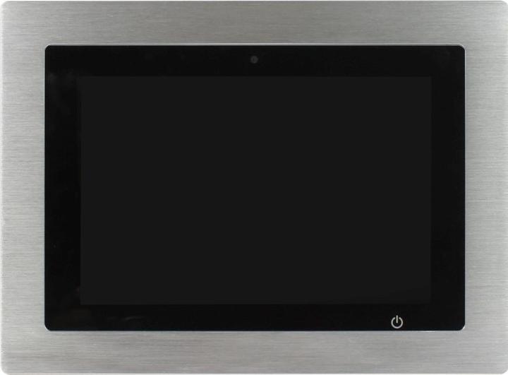 Actual product image Allnet touch display tablet 10 inch zbh bezel for mounting frame silver narrow (10", Silver)