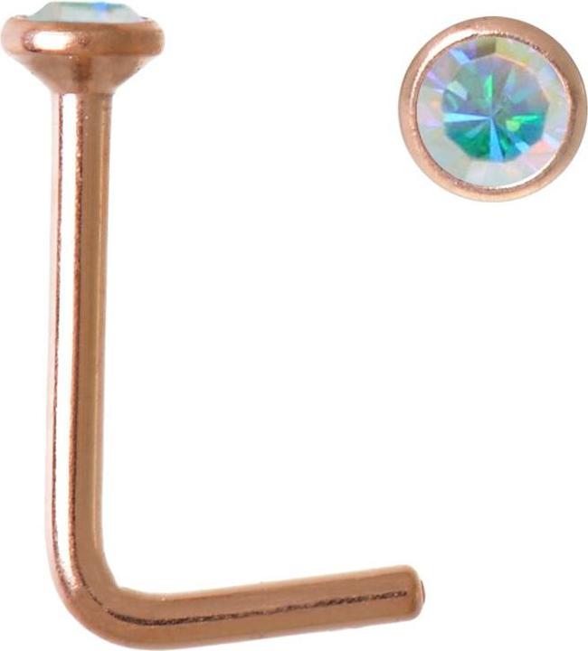 Produktbild Bijouteria Nasenpiercing (Edelstahl, PVD Beschichtung, Kristall)