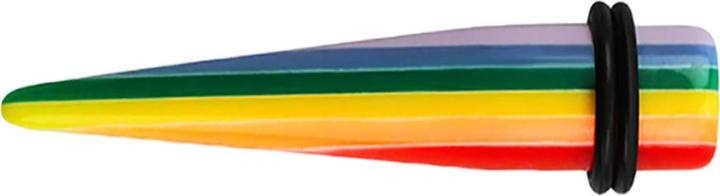 Star Piercing Expander Regenbogen (Acryl)