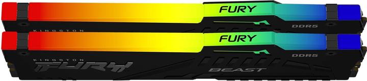 Produktbild Kingston 128GB 5600MT/s DDR5 CL40 DIMM (2er-Kit) FURY Beast RGB (2 x 64GB, 5600 MHz, DDR5-RAM, DIMM)