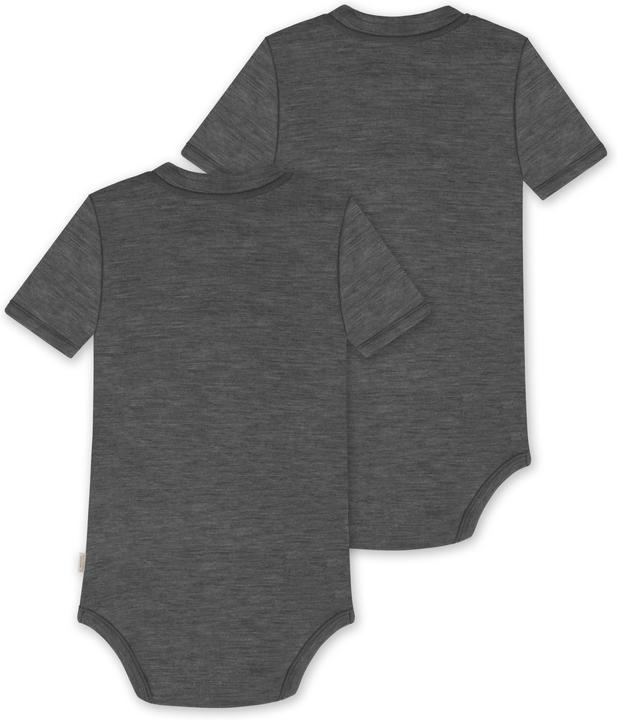 Actual product image Normani Set of 2 baby merino short-sleeved body "Tihoi" - 9313 (74)