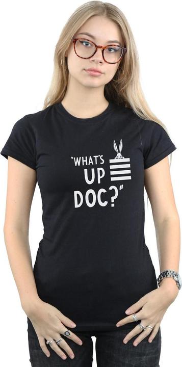 Immagine prodotto Looney Tunes Bugs Bunny What's Up Doc Stripes Maglietta Donna (L)