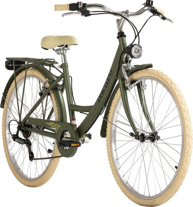 Damenfahrrad 26" Toscana Damen Bike Grün Oregano 6 Gänge RH 41 cm (41 cm)