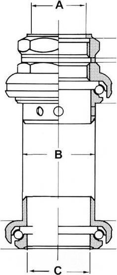 Produktbild Tange Gewinde Steuersatz 1 1/8"