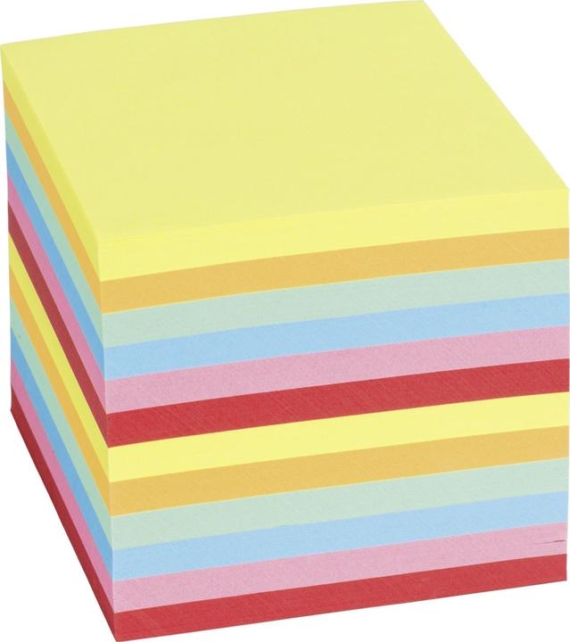Actual product image Folia Notepad 9x9x9cm glued, coloured (9 x 9 cm)