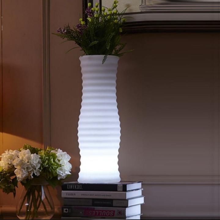 Actual product image Techly Flower vase with RGB LED backlight and remote control (1 x)