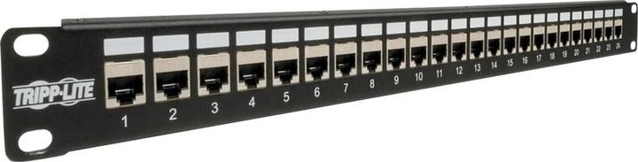Produktbild Eaton 24-Port 1U Rack-Mount STP Shielded Cat6 /Cat5 Feedthrough Patch Panel RJ45 Ethernet