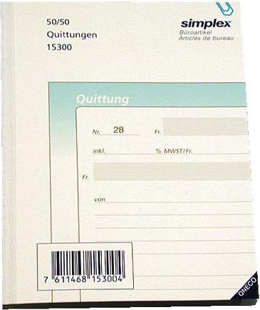 Simplex Cahier autocopiant (100 x)