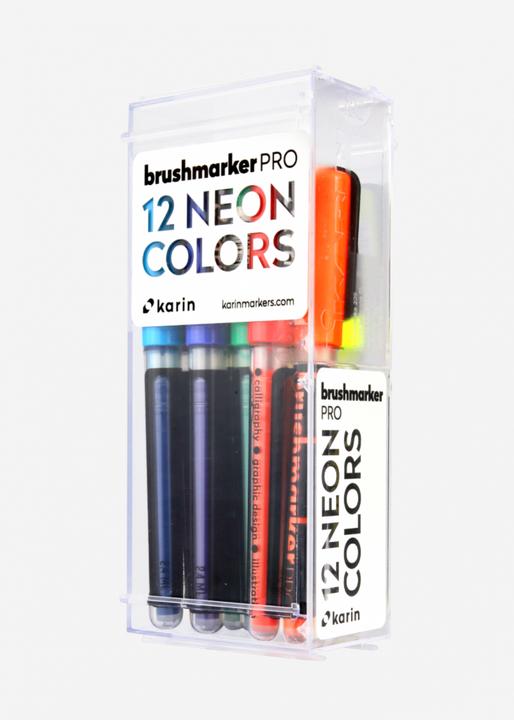 Actual product image Karin Brush Marker Pro (Multicoloured, Neon orange, 12 x)