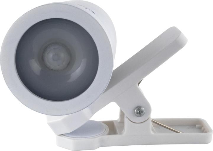 Actual product image REV LED Akku Clip Leuchte mit Schalter, weiss 2014100300 (180 lm)