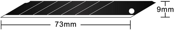 Produktbild Hansa 10 Cuttermesser-Klingen schwarz 9 mm (Ersatzklinge)