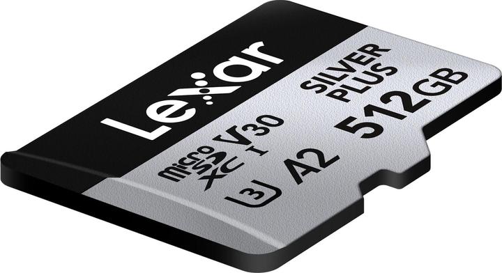 Actual product image Lexar Professional Silver Plus (512 GB, microSDXC, U3, UHS-I)
