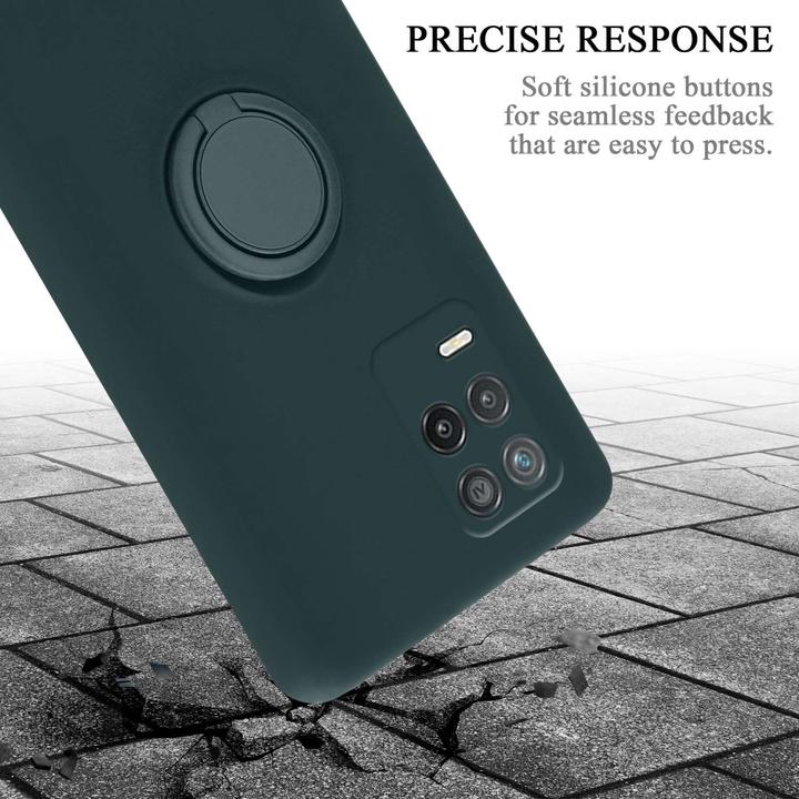 Actual product image Cadorabo TPU Liquid Ring Silicone Case Cover for Realme 8 5G / V13 / Q3 / Q3i / Narzo 30 5G (Realme V13, Realme Narzo 30 5G, Realme Q3i 5G)